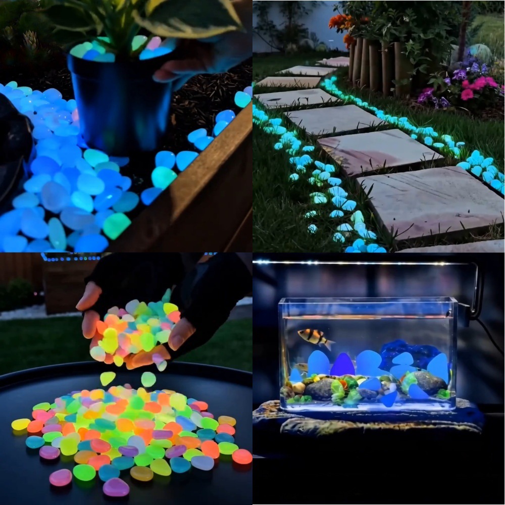 Aquarium Planted Tank - Colorful Glow In The Dark Luminous