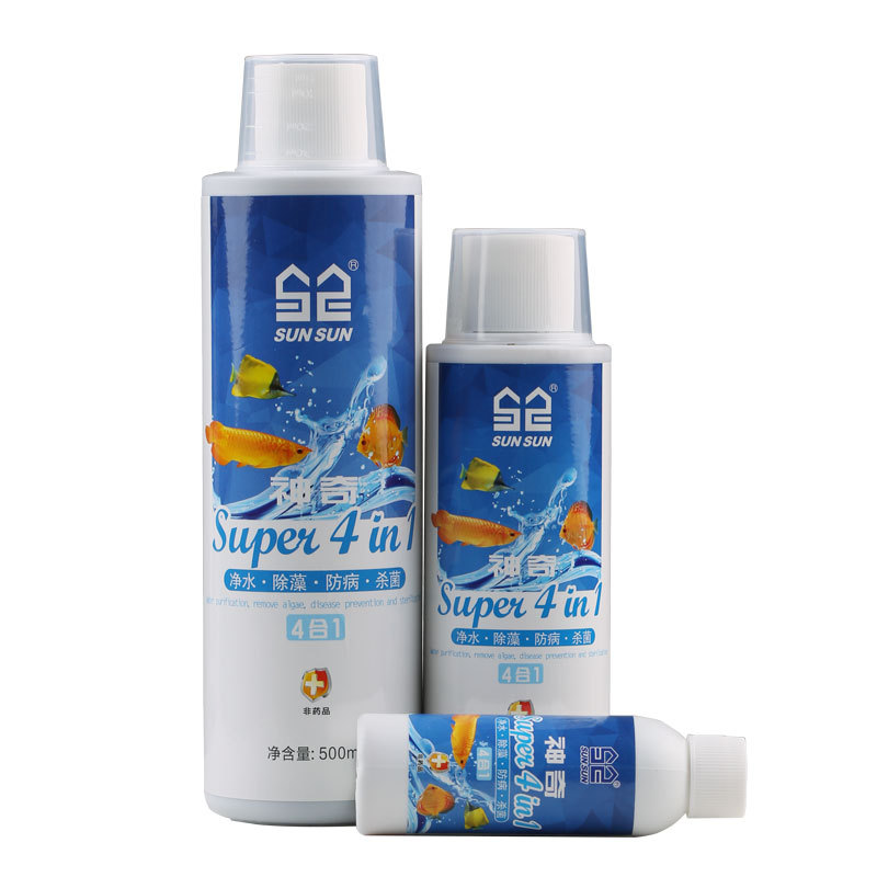 Planted Aquarium Algae Remover - Sunsun 4-in-1 Aquarium Water Conditioner -