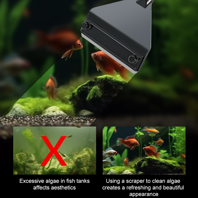 Aquarium Algae Remover Aluminu - Aquarium Plant Utensils recension och pris