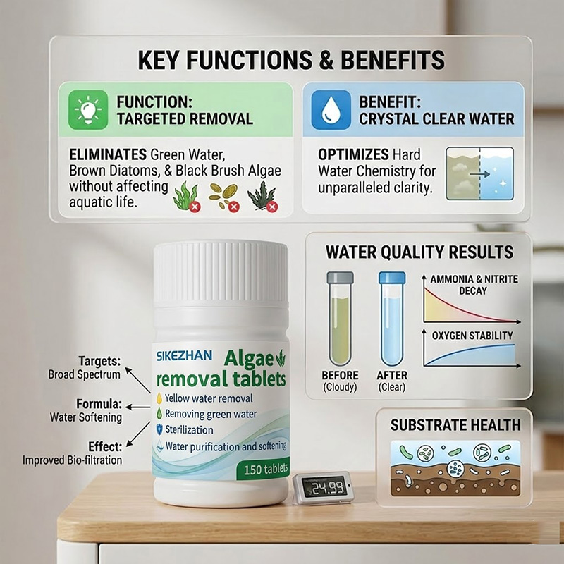 Fast Algae Remover Tablets Fis - Planted Aquarium Algae Remover recension och pris