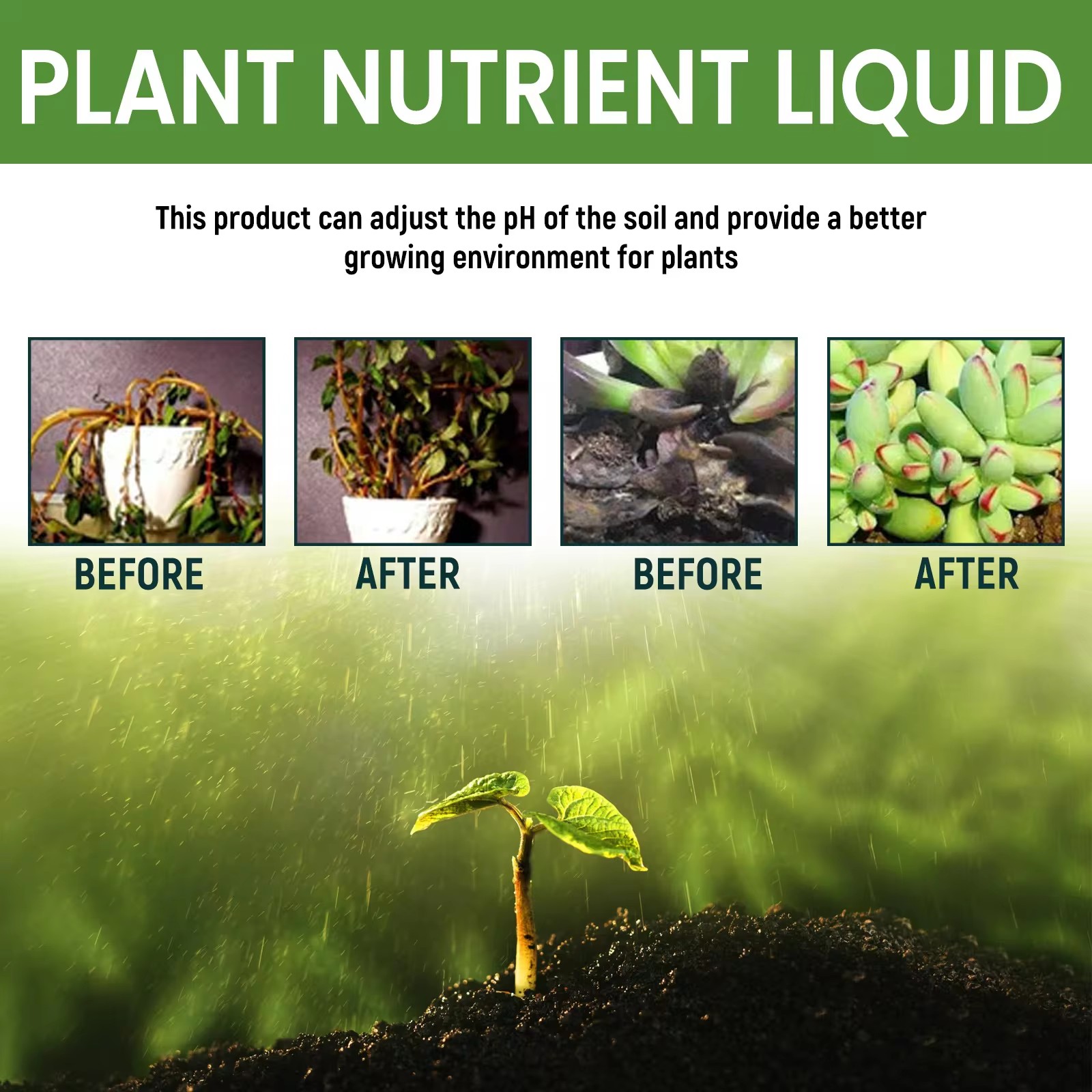 MOONSPRY 100ml Organic Potted  - Liquid Fertilizer All In recension och pris
