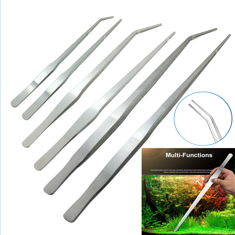 Stainless Steel Thick Curved S - Aquarium Plant Utensils recension och pris