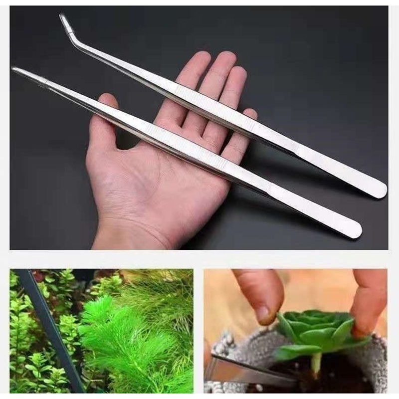 Stainless Steel Thick Curved S - Aquarium Plant Utensils recension och pris