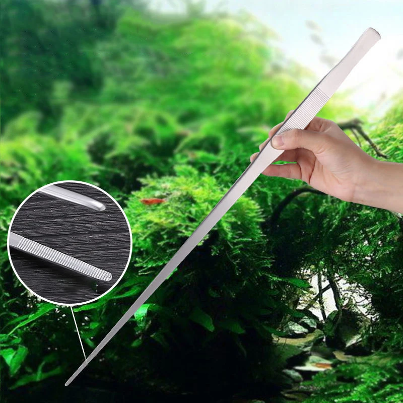 Stainless Steel Thick Curved S - Aquarium Plant Utensils recension och pris