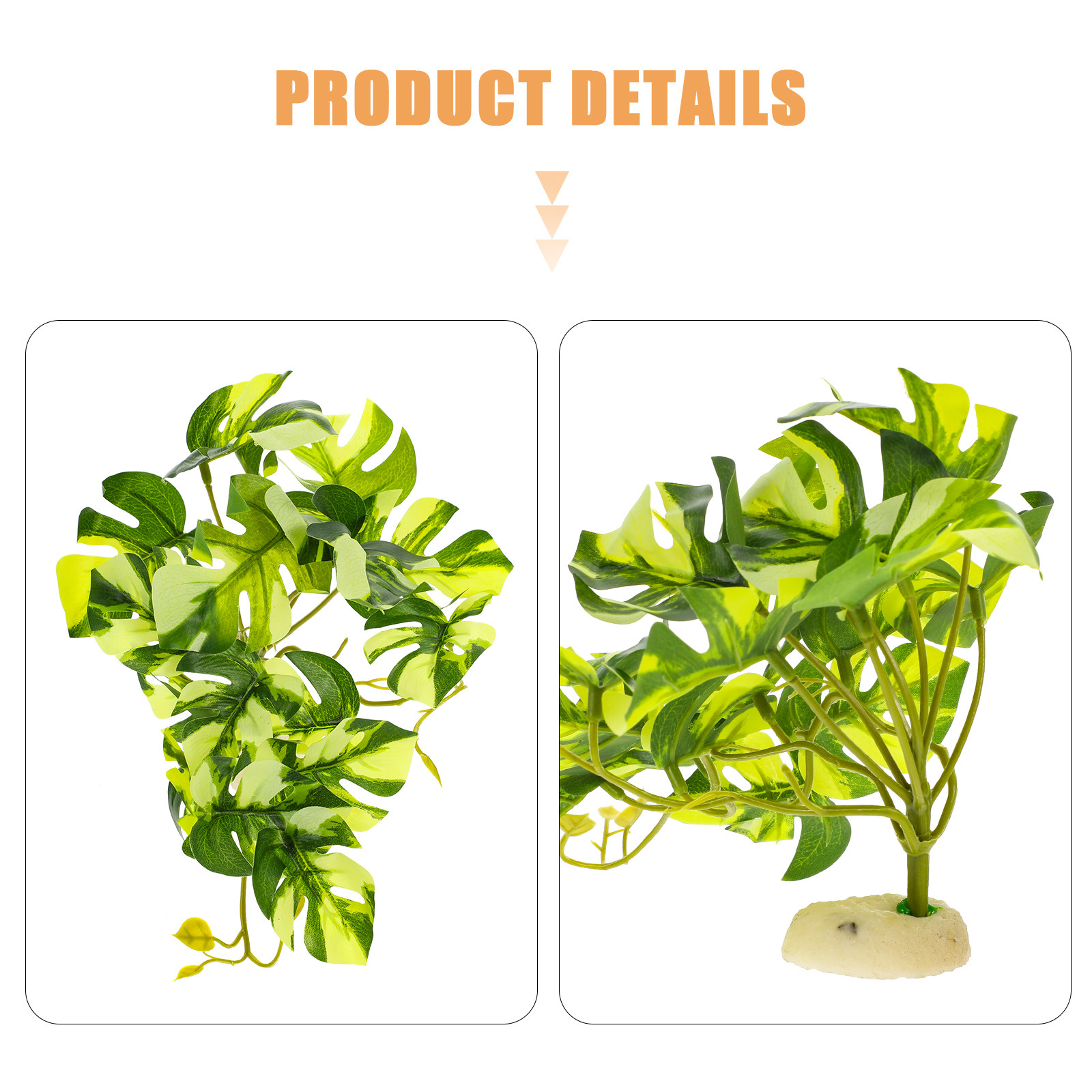 Lifelike Resin Reptile Terrari - Aquarium Planted Tank recension och pris