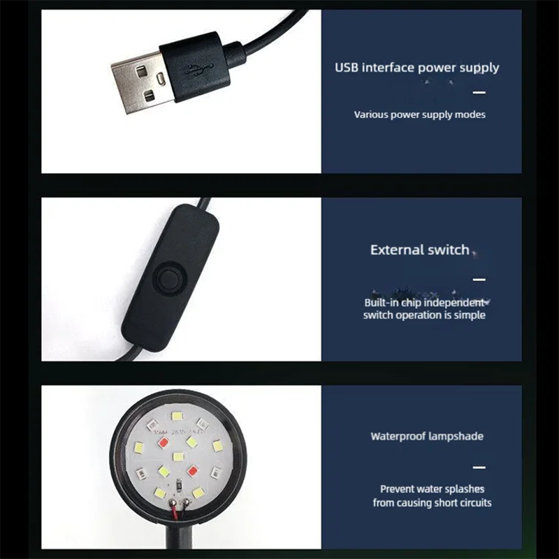 USB LED Fish Tank Clip Lamp Hi - Aquarium Plant Diseases recension och pris
