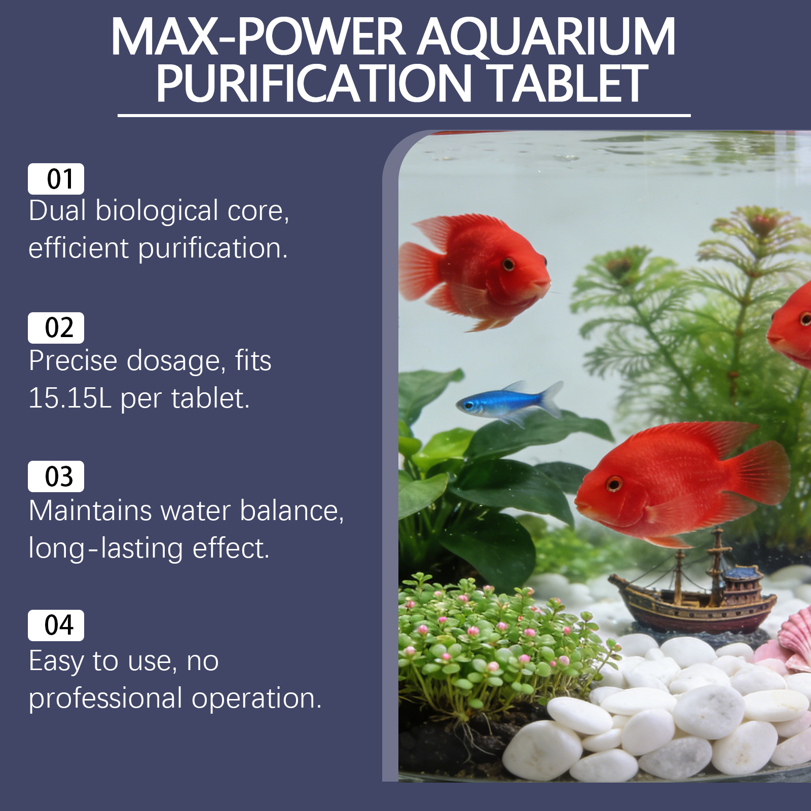Algae Remover Tablets for Aqua - Planted Aquarium Algae Remover recension och pris