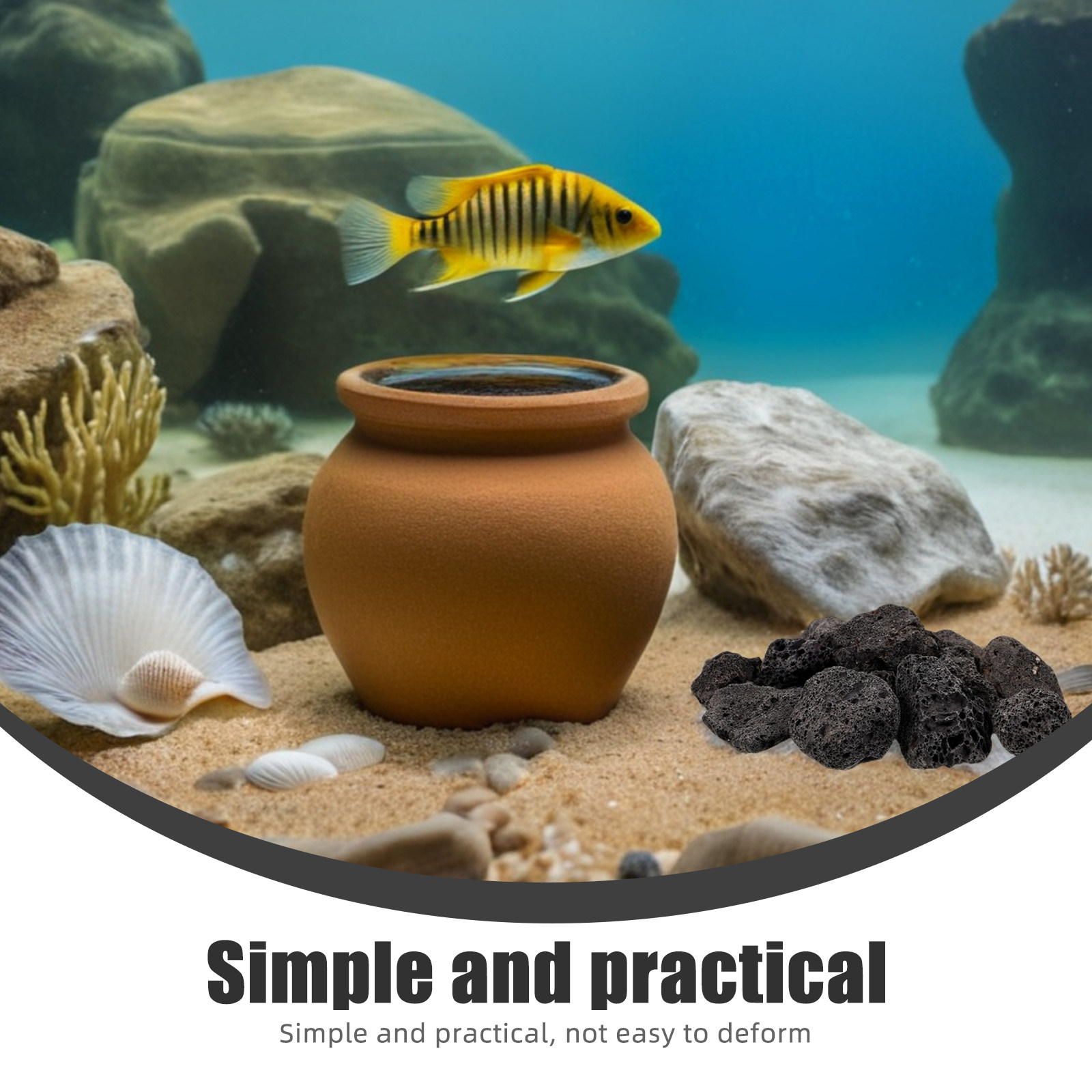 1Pack Natural Volcanic Stones  - Aquarium Planted Tank recension och pris
