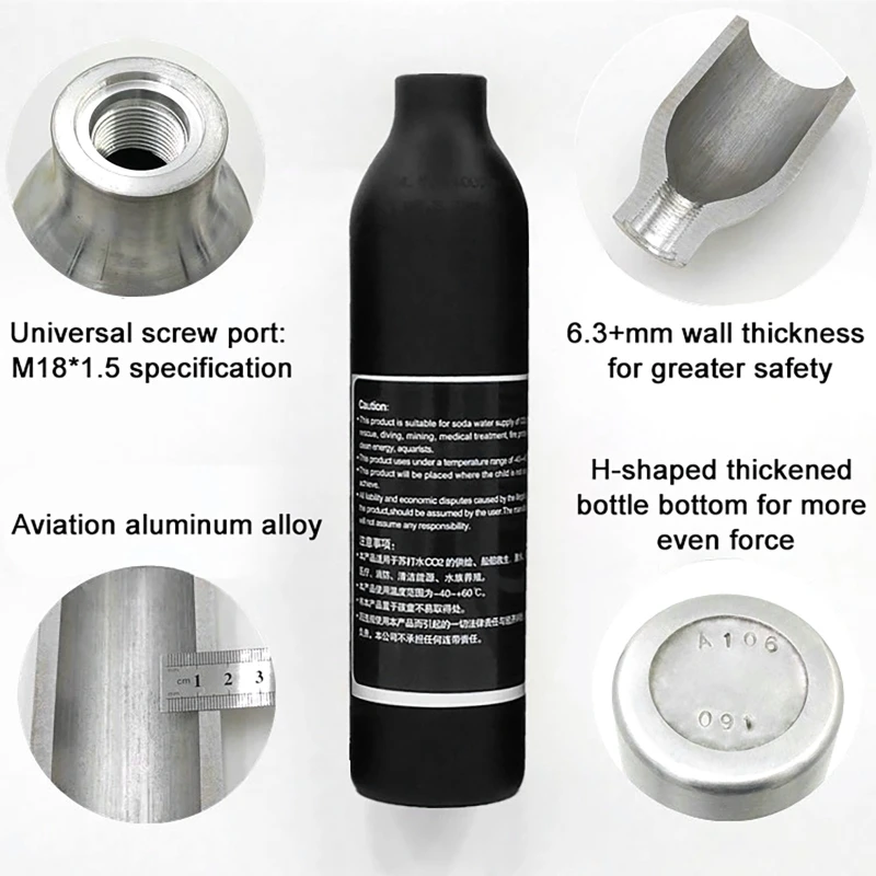 High Pressure Bottle Thread M1 - Planted Aquarium Parameters recension och pris