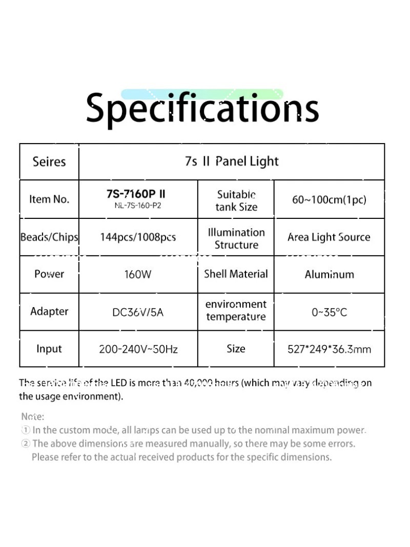 Aquarium LED Light 160W RGB Fu - Aquarium Planted Tank recension och pris